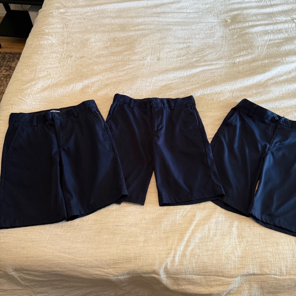 3 pair of Lands' End Boys' size 10 Navy Shorts